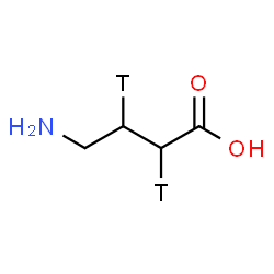 ChemSpider 2D Image | 4-Amino(2,3-~3~H_2_)butanoic acid | C4H7T2NO2