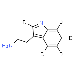 ChemSpider 2D Image | 2-[(2,4,5,6,7-~2~H_5_)-6H-Indol-3-yl]ethanamine | C10H7D5N2