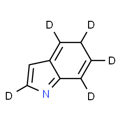 ChemSpider 2D Image | (2,4,5,6,7-~2~H_5_)-5H-Indole | C8H2D5N