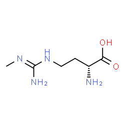 ChemSpider 2D Image | (2R)-2-Amino-4-(N''-methylcarbamimidamido)butanoic acid | C6H14N4O2