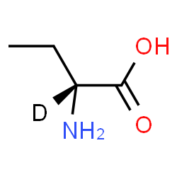 ChemSpider 2D Image | (2R)-2-Amino(2-~2~H)butanoic acid | C4H8DNO2