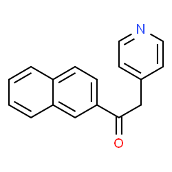 ChemSpider 2D Image | 1-(2-Naphthyl)-2-(4-pyridinyl)ethanone | C17H13NO