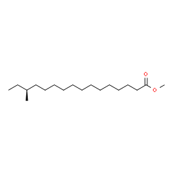 ChemSpider 2D Image | Methyl (14S)-14-methylhexadecanoate | C18H36O2