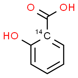 ChemSpider 2D Image | 2-Hydroxy(1-~14~C)benzoic acid | C614CH6O3