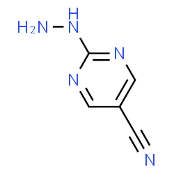 ChemSpider 2D Image | hydrazinopyrimidine-5-carbonitrile | C5H5N5