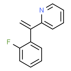 ChemSpider 2D Image | 2-[1-(2-Fluorophenyl)vinyl]pyridine | C13H10FN