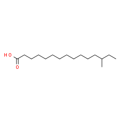 ChemSpider 2D Image | Anteisohexadecanoic acid | C16H32O2