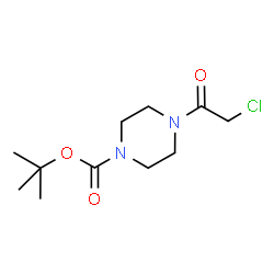 ChemSpider 2D Image | tert-butyl 4-(chloroacetyl)piperazine-1-carboxylate | C11H19ClN2O3