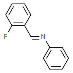 ChemSpider 2D Image | (E)-1-(2-Fluorophenyl)-N-phenylmethanimine | C13H10FN