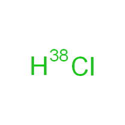 ChemSpider 2D Image | (~38~Cl)Hydrogen chloride | H38Cl
