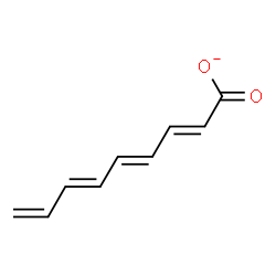 ChemSpider 2D Image | (2E,4E,6E)-2,4,6,8-Nonatetraenoate | C9H9O2