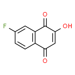 ChemSpider 2D Image | 7-Fluoro-2-hydroxy-1,4-naphthoquinone | C10H5FO3