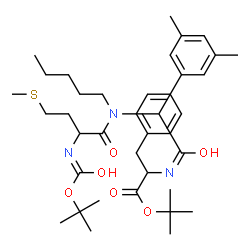 ChemSpider 2D Image | 2-Methyl-2-propanyl N-{(3,5-dimethylphenyl)[(N-{[(2-methyl-2-propanyl)oxy]carbonyl}methionyl)(pentyl)amino]acetyl}phenylalaninate | C38H57N3O6S