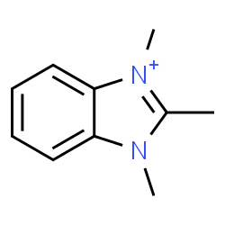 ChemSpider 2D Image | 1,2,3-Trimethyl-1H-benzimidazolium | C10H13N2