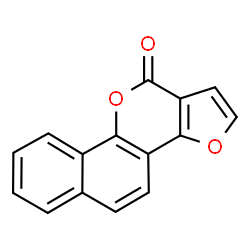 ChemSpider 2D Image | 11H-Benzo[h]furo[3,2-c]chromen-11-one | C15H8O3