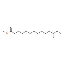 ChemSpider 2D Image | Methyl (12S)-12-methyltetradecanoate | C16H32O2