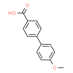 ChemSpider 2D Image | 4'-Methoxy-4-biphenylcarboxylic acid | C14H12O3