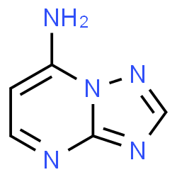 ChemSpider 2D Image | [1,2,4]TRIAZOLO[1,5-A]PYRIMIDIN-7-AMINE | C5H5N5