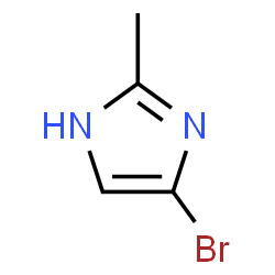 ChemSpider 2D Image | 4-Bromo-2-methyl-1H-imidazole | C4H5BrN2