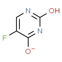 ChemSpider 2D Image | 5-Fluoro-2-oxo-1,2-dihydro-4-pyrimidinolate | C4H2FN2O2