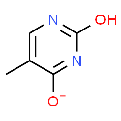 ChemSpider 2D Image | 5-Methyl-2-oxo-1,2-dihydro-4-pyrimidinolate | C5H5N2O2