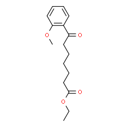 ChemSpider 2D Image | Ethyl 7-(2-methoxyphenyl)-7-oxoheptanoate | C16H22O4