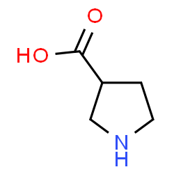 ChemSpider 2D Image | 3-Pyrrolidinecarboxylic acid | C5H9NO2