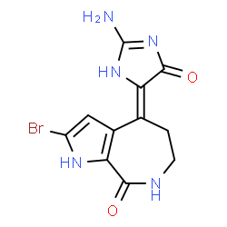 ChemSpider 2D Image | Hymenialdisine | C11H10BrN5O2