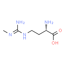 ChemSpider 2D Image | (2S)-2-Amino-4-(N'-methylcarbamimidamido)butanoic acid | C6H14N4O2