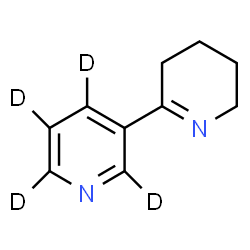 ChemSpider 2D Image | (2',4',5',6'-~2~H_4_)-3,4,5,6-Tetrahydro-2,3'-bipyridine | C10H8D4N2