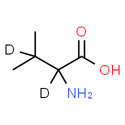 ChemSpider 2D Image | DL-Valine-2,3-d2 | C5H9D2NO2