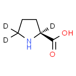 ChemSpider 2D Image | L-Proline-2,5,5-d3 | C5H6D3NO2