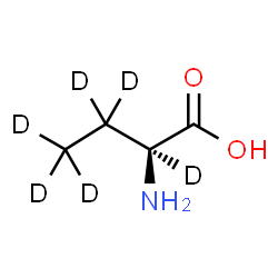 ChemSpider 2D Image | (2S)-2-Amino(~2~H_6_)butanoic acid | C4H3D6NO2