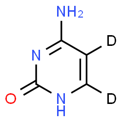 ChemSpider 2D Image | Cytosine-5,6-d2 | C4H3D2N3O