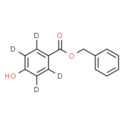 ChemSpider 2D Image | Benzyl 4-hydroxy(~2~H_4_)benzoate | C14H8D4O3