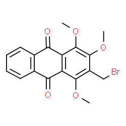 ChemSpider 2D Image | 2-bromomethyl-1,3,4-trimethoxyanthraquinone | C18H15BrO5