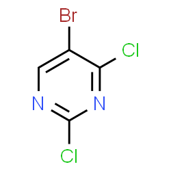 ChemSpider 2D Image | 5-Bromo-2,4-dichloropyrimidine | C4HBrCl2N2