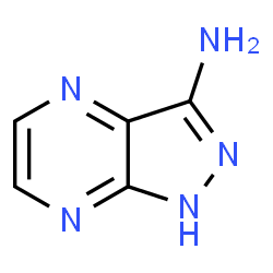ChemSpider 2D Image | 1H-pyrazolo[3,4-b]pyrazin-3-amine | C5H5N5