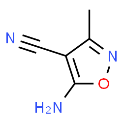 ChemSpider 2D Image | 5-Amino-3-methyl-4-isoxazolecarbonitrile | C5H5N3O
