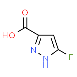ChemSpider 2D Image | 5-Fluoro-1H-pyrazole-3-carboxylic acid | C4H3FN2O2