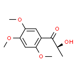 ChemSpider 2D Image | (2R)-2-Hydroxy-1-(2,4,5-trimethoxyphenyl)-1-propanone | C12H16O5