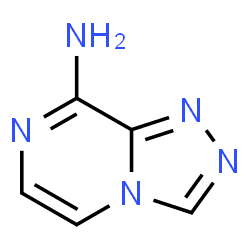 ChemSpider 2D Image | [1,2,4]triazolo[4,3-a]pyrazin-8-amine | C5H5N5