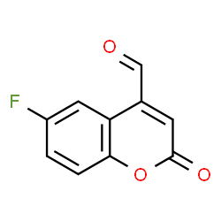 ChemSpider 2D Image | 6-Fluoro-2-oxo-2H-chromene-4-carbaldehyde | C10H5FO3