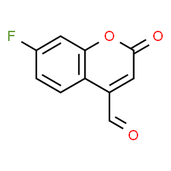 ChemSpider 2D Image | 7-Fluoro-2-oxo-2H-chromene-4-carbaldehyde | C10H5FO3