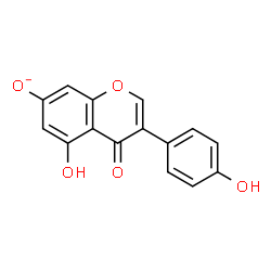 ChemSpider 2D Image | 5-Hydroxy-3-(4-hydroxyphenyl)-4-oxo-4H-chromen-7-olate | C15H9O5