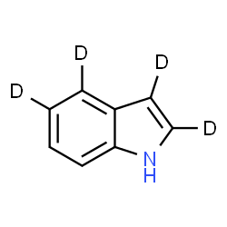 ChemSpider 2D Image | (2,3,4,5-~2~H_4_)-1H-Indole | C8H3D4N