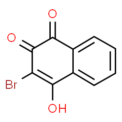 ChemSpider 2D Image | 3-Bromo-4-hydroxy-1,2-naphthalenedione | C10H5BrO3