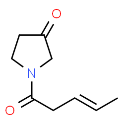 ChemSpider 2D Image | 1-[(3E)-3-Pentenoyl]-3-pyrrolidinone | C9H13NO2