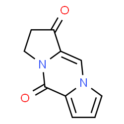 ChemSpider 2D Image | 2,3-Dihydro-1H,5H-dipyrrolo[1,2-a:1',2'-d]pyrazine-1,5-dione | C10H8N2O2
