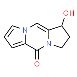 ChemSpider 2D Image | 1-Hydroxy-2,3-dihydro-1H,5H-dipyrrolo[1,2-a:1',2'-d]pyrazin-5-one | C10H10N2O2